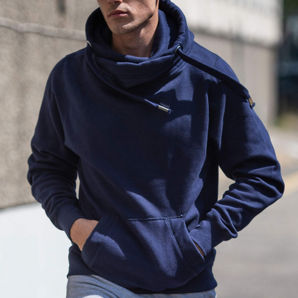 Mens cowl on sale neck pullover hoodie