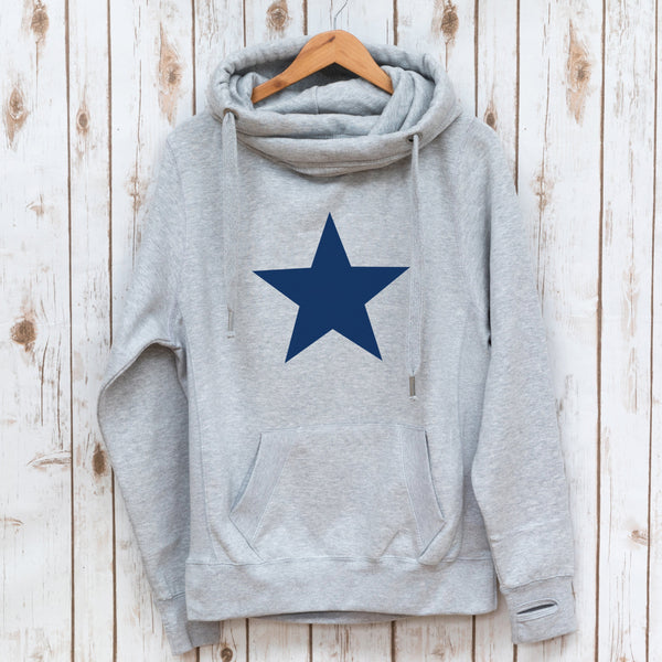 Cowl neck shop star hoodie