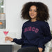 Neon Disco Sweatshirt in Navy