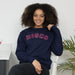 Neon Disco Sweatshirt in Navy