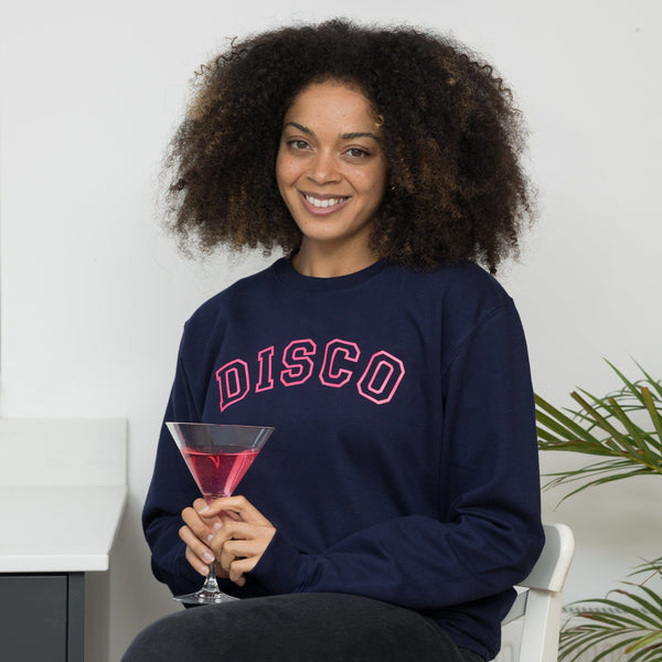 Neon Disco Sweatshirt in Navy