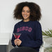 Neon Disco Sweatshirt in Navy