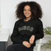 Gold Glitter Disco Sweatshirt in Black
