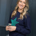 Ladies Emerald Green Glitter Star Sweatshirt