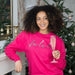 Bright Pink Fa La La La Ladies Christmas Jumper
