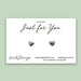 Glitter Heart Make-Up Bag and Silver Earrings Set