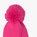 Fuchsia Pink Pom Pom Hat With Star