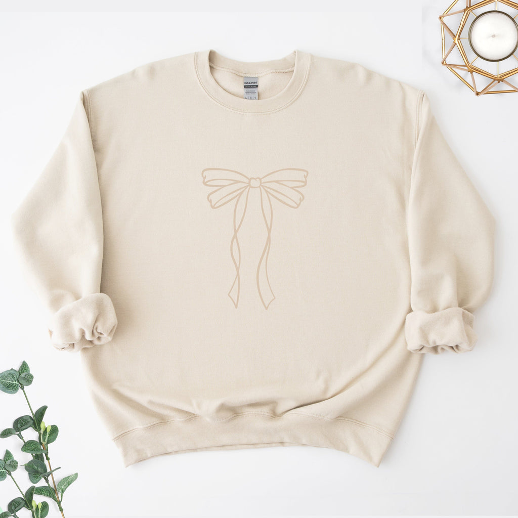 Vanilla Cream Bow Sweatshirt