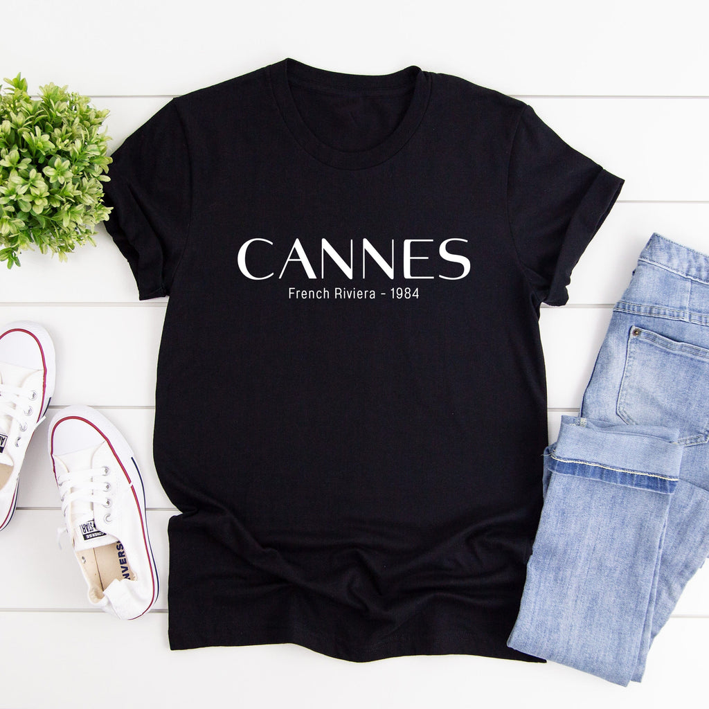 Cannes Ladies Black T-Shirt - Express Delivery Available At Betty Bramble