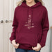 Ladies Rose Gold Christmas Tree Hoodie