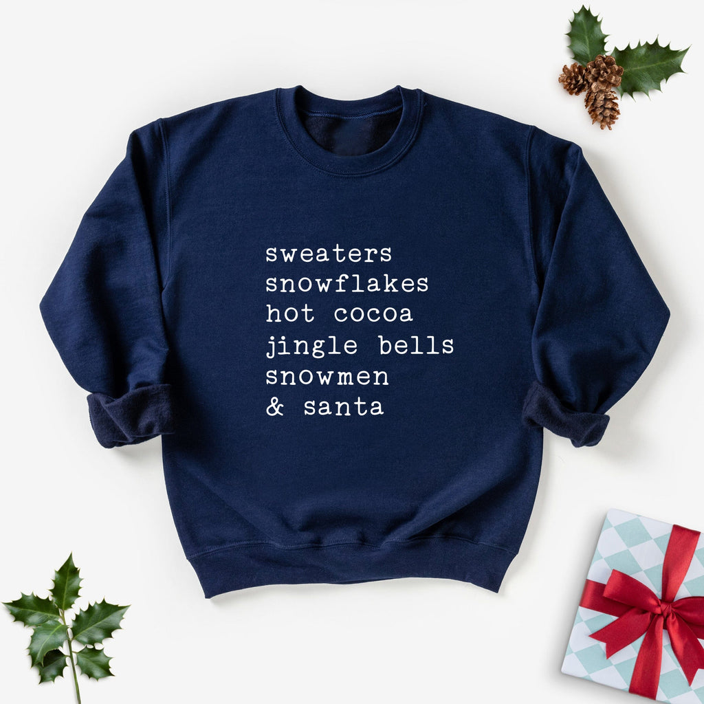 Christmas Words Ladies Christmas Jumper