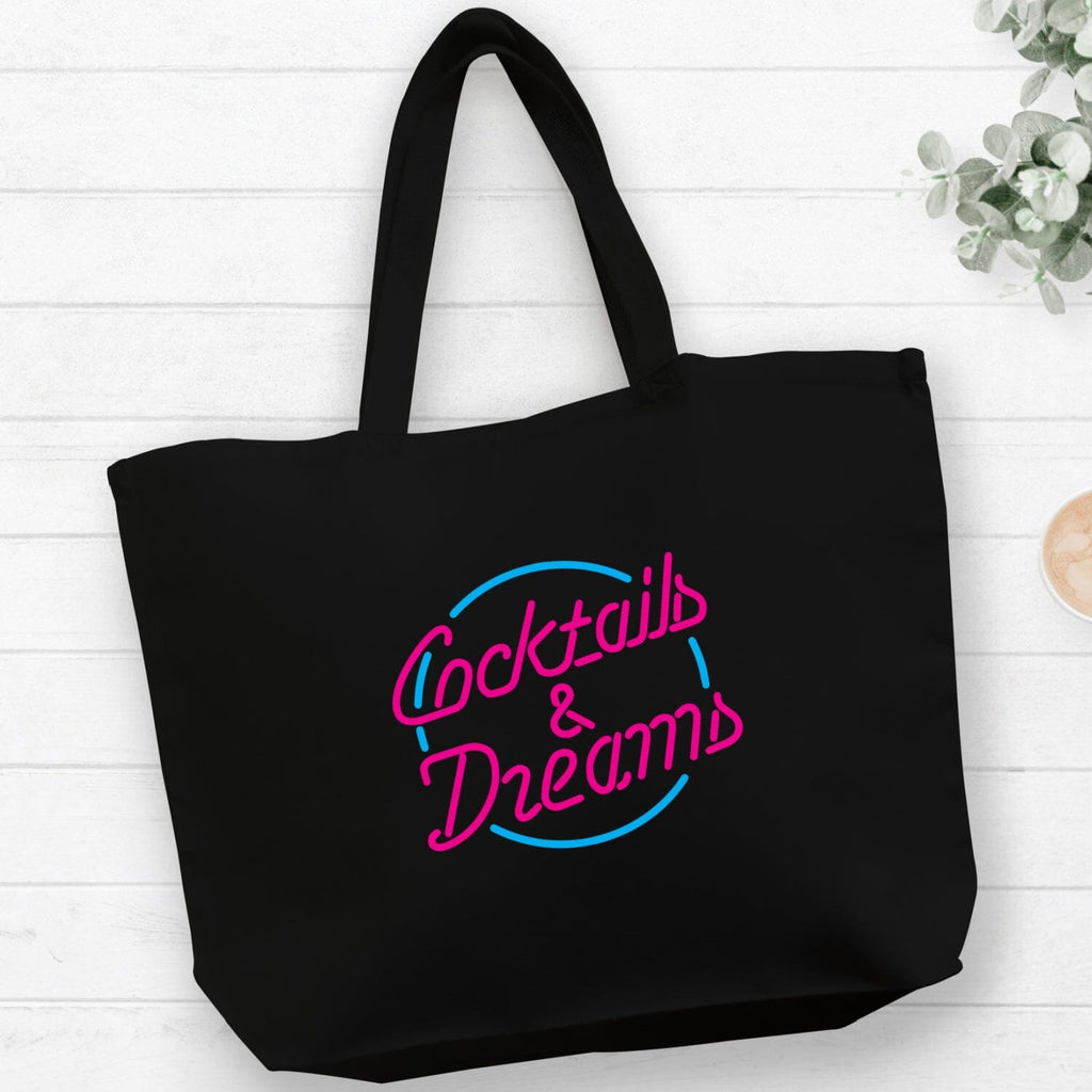 Cocktails & Dreams Large Shopper Tote Bag