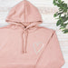 Dusky Pink Hoodie with Silver Pocket Heart