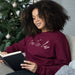 Rose Gold Fa La La La Ladies Christmas Jumper