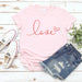 Organic Pink Love T-Shirt