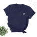 Silver Glitter Mini Bee V-Neck T-Shirt