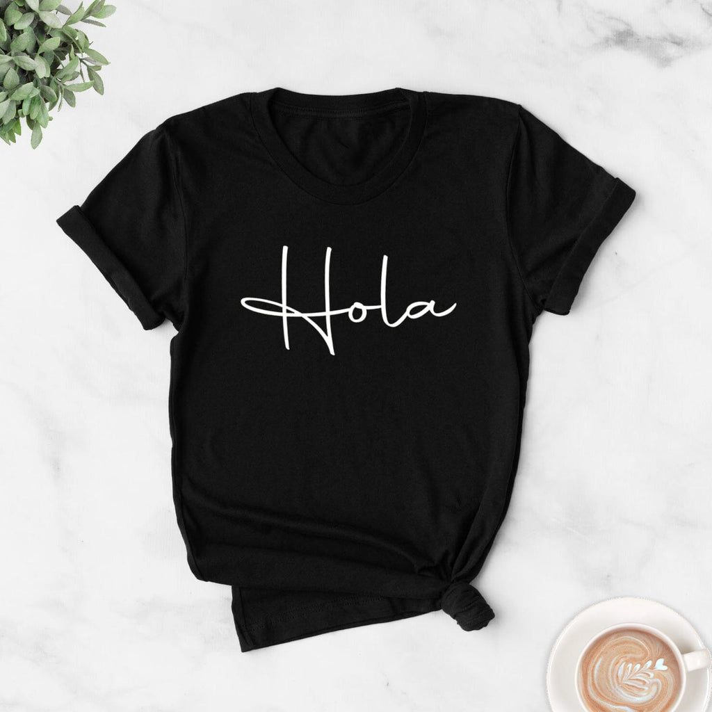 Hola Ladies T Shirt in Black
