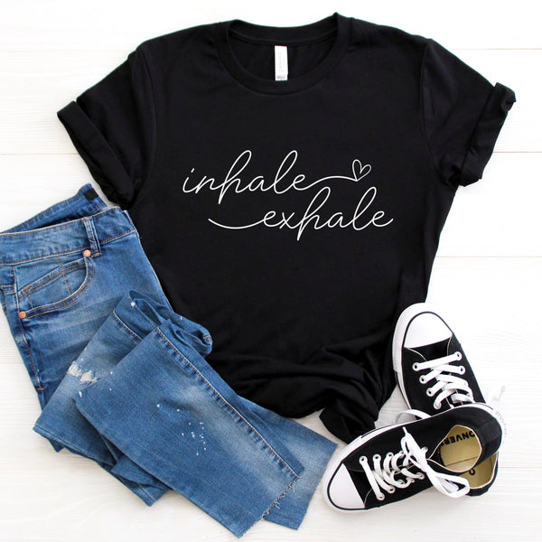 Inhale Exhale Ladies T-Shirt