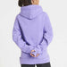 Lavender Cowl Neck Hoodie with Silver Heart