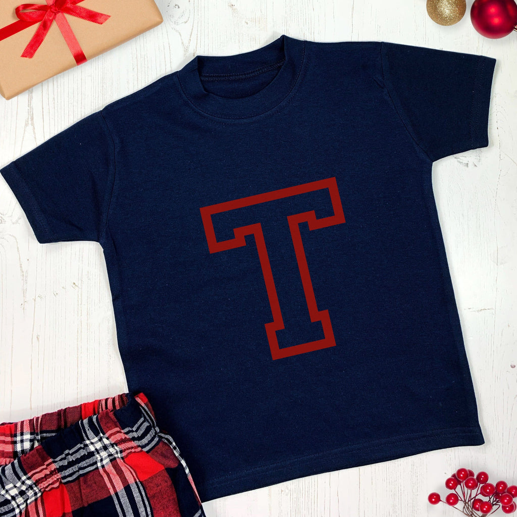 Children's Personalised Large Initial Pyjamas