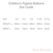 Children's Personalised Large Initial Pyjamas