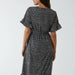 Leopard Cross Over Midi Dress