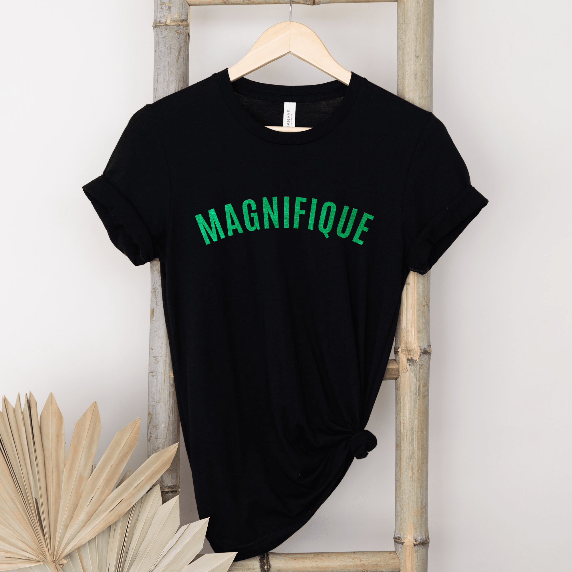 Magnifique Ladies Black T Shirt BOYFRIEND FIT Betty Bramble