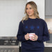 Triple Navy Glitter Stars Sweatshirt