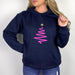 Ladies Neon Christmas Tree Hoodie