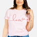 Organic Pink Love T-Shirt