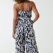 Pale Blue Leopard Jumpsuit