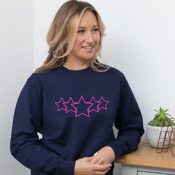 Stargazer Neon Pink Ladies Sweatshirt