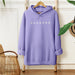 Silver Glitter Mini Star Lilac Hooded Sweatshirt