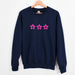 Triple Stars Paw Print Sweatshirt