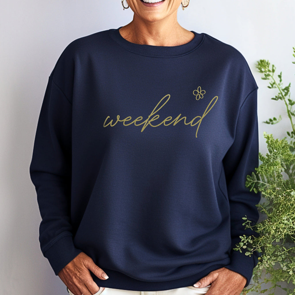 Weekend Ladies Navy Sweatshirt