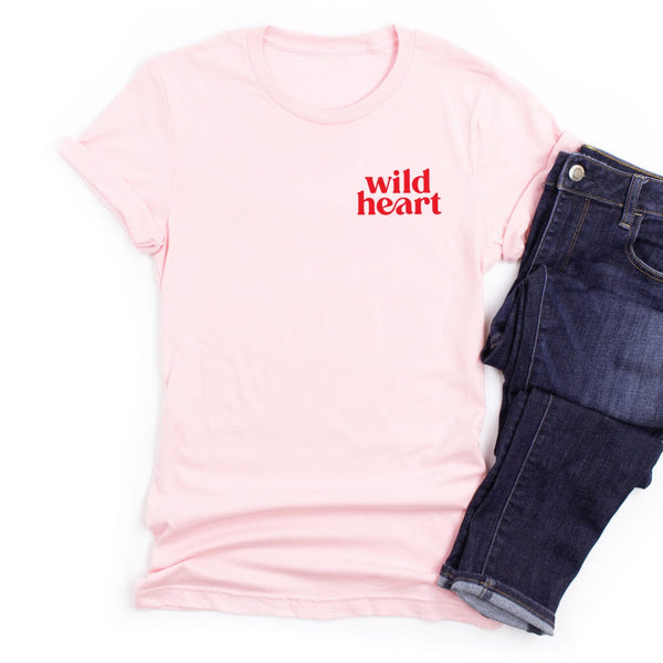 Wild Heart Organic Pink T-Shirt
