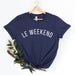 Ladies Navy Le Weekend T Shirt