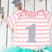 Girls First Birthday Stripey Pink Tutu Outfit, - Betty Bramble