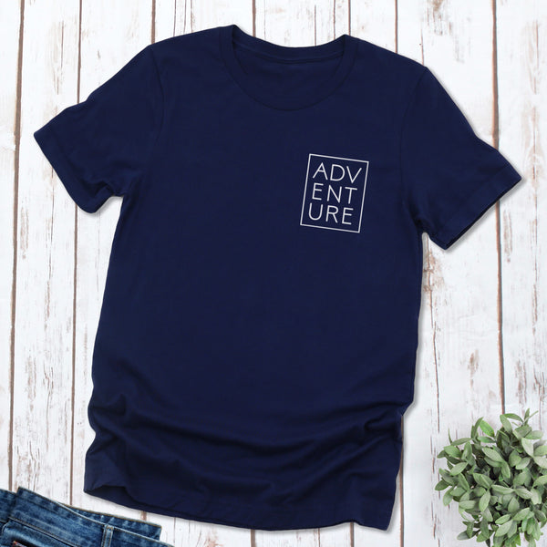 Adventure Typography Men's T Shirt