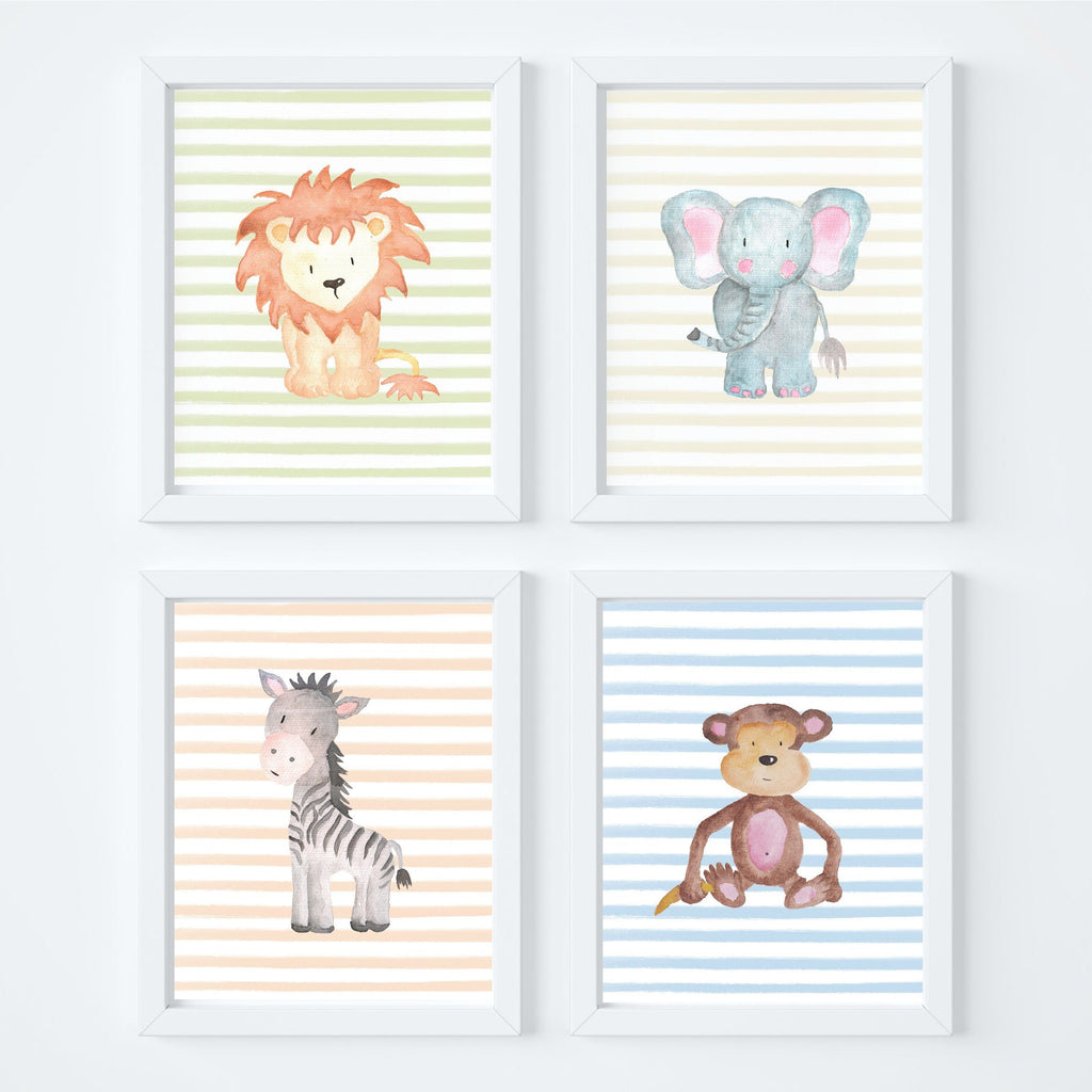 Animal Safari Nursery Art Print Set,Art Print - Betty Bramble