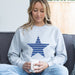 Ladies Glitter Star Sweatshirt