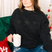Triple Black Glitter Stars Sweatshirt
