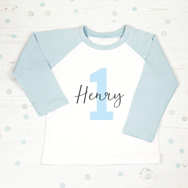 Personalised First Birthday T Shirt with Name