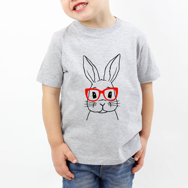 Easter Bunny Rabbit with Glasses Children's T-Shirt