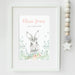 Personalised Rabbit Nursery Art Print,Art Print - Betty Bramble