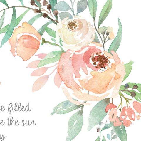 Watercolour Baby Christening Art Print,Art Print - Betty Bramble