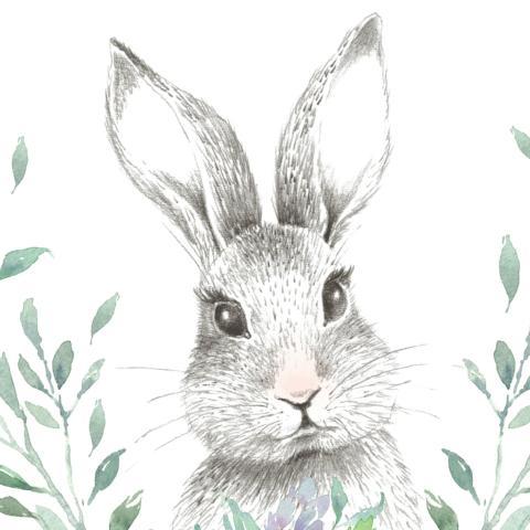 Personalised Rabbit Nursery Art Print,Art Print - Betty Bramble