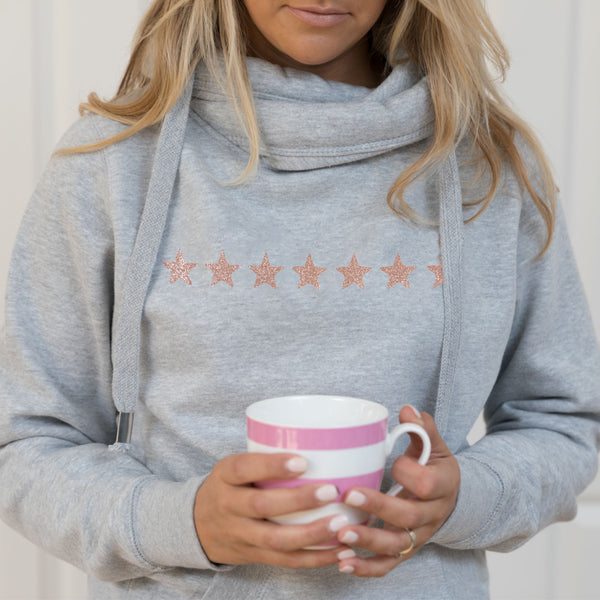 Cowl neck hoodie wholesale on sale