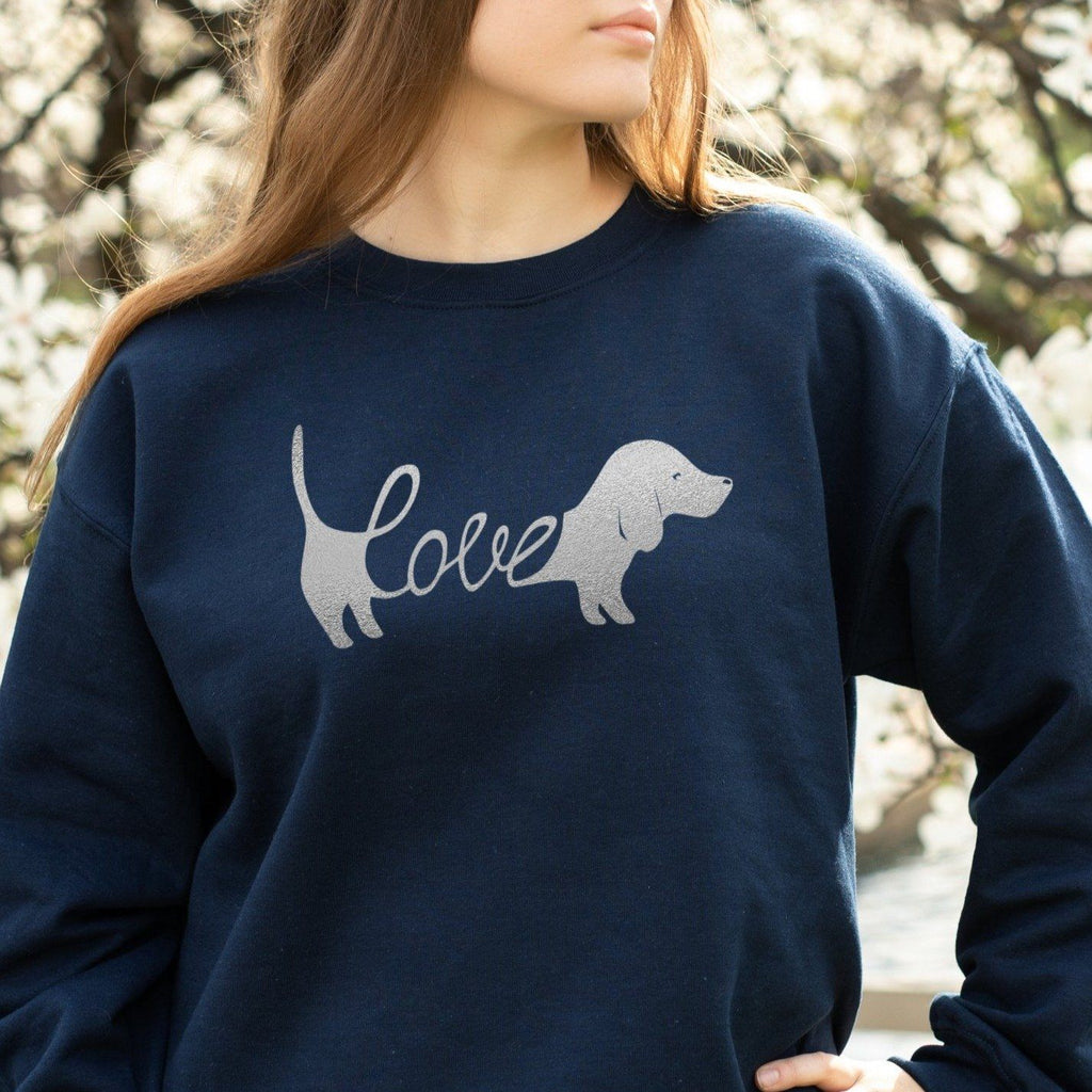 Dachshund Love Ladies Sweatshirt