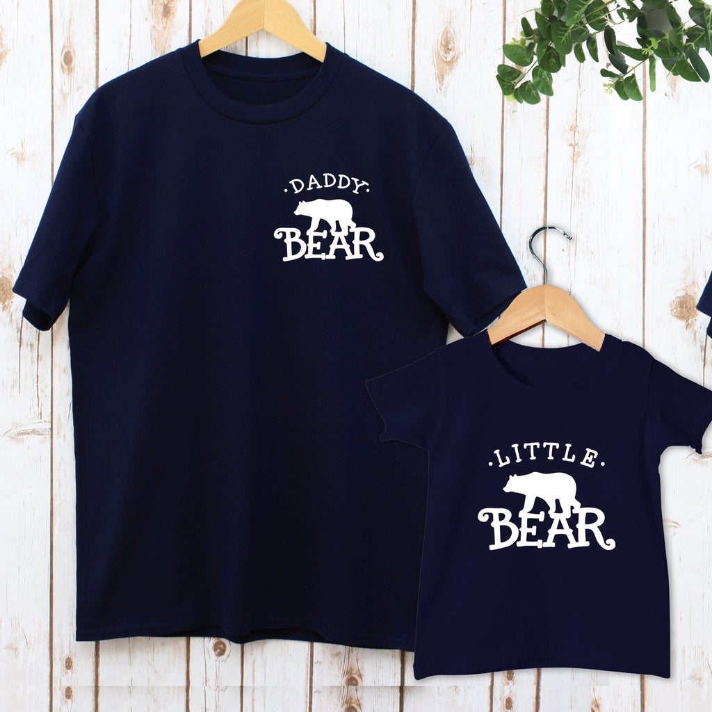 Papa Bear and Baby Bear T Shirt Set - Express Delivery Available At Betty Bramble